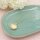 Medaillon als Muschel aus Messing 23 mm in Goldfarben langanhaltend beschichtet