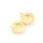 Medaillon als Muschel aus Messing 23 mm in Goldfarben langanhaltend beschichtet