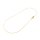 zarte Schlangenkette 0,8 mm aus 304 Edelstahl in Goldfarben ionenplattiert 40 cm