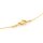 zarte Schlangenkette 0,8 mm aus 304 Edelstahl in Goldfarben ionenplattiert 40 cm
