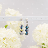 geriffelte Zwischenperlen 4 mm aus Sterling 925 Silber 4...