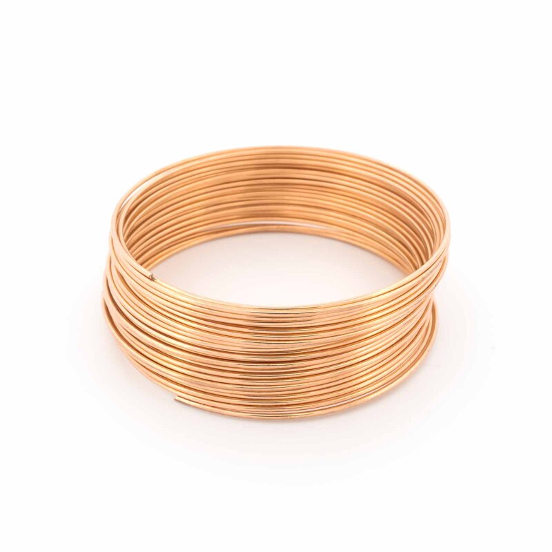 Spiraldraht aus Kohlenstoffstahl 55 mm in KC Goldfarben beschichtet 30 Windungen
