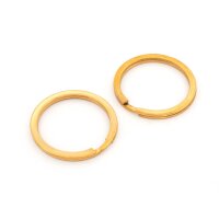 Schlüsselringe aus 304 Edelstahl in Goldfarben...