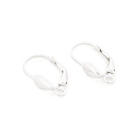 Brisuren mit Blatt aus 925 Silber mit Öse 19 x 11 mm...