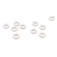 offene Biegeringe 4 mm aus 925er Silber 10 Stück