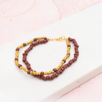 Rocaillesperlen in Messingfarben 3 mm 20 Gramm