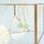 handgemachte Lampworkperlen als Blume in Mint 17 mm 4 Stück