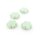 handgemachte Lampworkperlen als Blume in Mint 17 mm 4 Stück