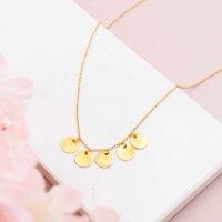 gebürstete Plättchen aus Kupfer goldbeschichtet...