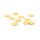 gebürstete Plättchen aus Kupfer goldbeschichtet 10 mm 10 Stück