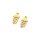 Anhänger als Qualle aus Edelstahl 17 mm in Goldfarben 2 Stück