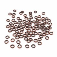 Splitringe in antik Kupferfarben 5 mm 100 Stück