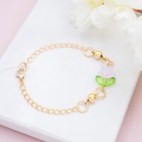 Zwischenperlen aus Messing 6 mm mit 18K Goldbeschichtung...