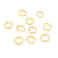 gewundene Biegeringe aus 304 Edelstahl mit 24K...