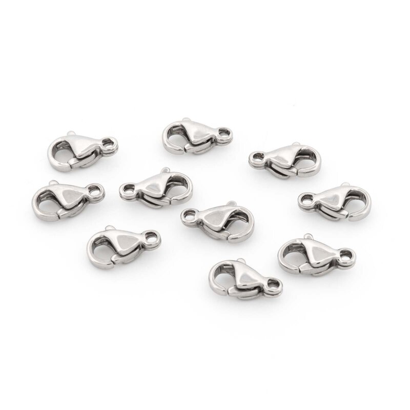 Karabinerverschluss 9 mm aus 304 Edelstahl 10 Stück