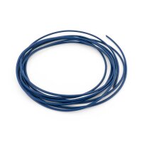 Lederband 2 mm Kobaltblau lackiert 2 Meter
