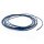 Lederband 2 mm Kobaltblau lackiert 2 Meter