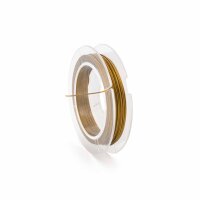 Tigertail-Draht 0,45 mm aus Edelstahl in Vintage-Gold 10...