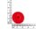 halbgebohrte Acrylperle als Kirsche in Rot 21 mm 4 Stück