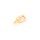 rechteckiger Anhänger mit Zirkonia 18k Goldbeschichtung 1 Stück