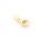 Anhänger als Saturn mit Zirkonia 18k Goldbeschichtung 11 mm 1 Stück