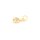 Anhänger als Saturn mit Zirkonia 18k Goldbeschichtung 11 mm 1 Stück