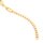 Paperclip Armband aus 304 Edelstahl Goldfarben ionenplattiert 15 cm plus Verlängerung