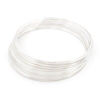 Spiraldraht aus Stahl 65 mm Silberfarben 0,5 mm stark 30...