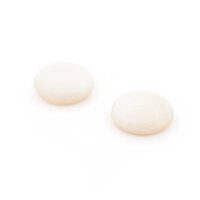 Cabochons aus Perlmutt 10,5 - 11 mm 2 Stück