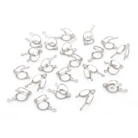 Fassungen als Verbinder 14 mm aus Edelstahl für 6 mm...