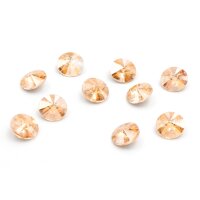 Strasssteine in Apricot mit spitzer Klebefläche 6 mm...