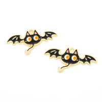Anhänger Katzenfledermaus 19 x 34 mm aus schwarzer...