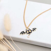 Anhänger Katzenfledermaus 19 x 34 mm aus schwarzer...