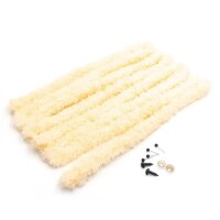 Chenilledraht ≈18 mm für Stofffiguren in Creme...