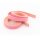 flaches Kunstlederband 10 mm in Rosa 1 Meter 2 Stück