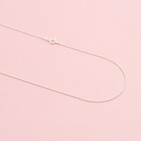 zarte geschliffene Kugelkette aus 925 Sterling Silber 40...