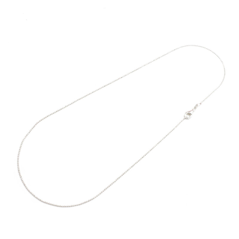 zarte geschliffene Kette aus 925 Sterling Silber 42 cm 1 Stück