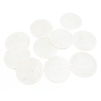 Capiz Muschelscheiben in Cremeweiß ohne Bohrung 60...