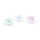 Acrylperlen Stern gefrostet 15 mm Pastell Mix Bead-in-Bead Design 40 Stück