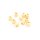 Zwischenperlen 4 mm aus Messing mit 18K Goldbeschichtung 10 Stück