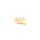 Verbinder Fisch 16x12 mm Messing 18k Goldbeschichtung Zirkonia 2 Stück