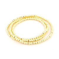 synthetische Hämatitperlen 2 mm Goldfarben...