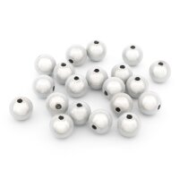 Miracle Perlen 8 mm aus Acryl in grau 20 Stück