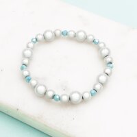 Miracle Perlen 8 mm aus Acryl in grau 20 Stück