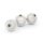 Miracle Perlen 8 mm aus Acryl in grau 20 Stück
