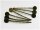 10 Haarklemmen in antik Bronze mit Klebepad