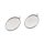 ovale Fassung aus 304 Edelstahl 25 x 18 mm 2 Stück