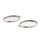 ovale Fassung aus 304 Edelstahl 25 x 18 mm 2 Stück