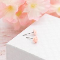 Ohrstecker mit 4 mm Klebepad aus 316 Edelstahl 20 Stück