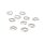 gewundene Binderinge 8 mm aus 304 Edelstahl unbeschichtet 10 Stück